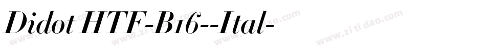 Didot HTF-B16--Ital字体转换